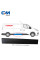 Молдинг (накладка) дверь сдвижная правая Opel Vivaro, Renault Trafik 2014+ [СМ Onka] 828208208R
