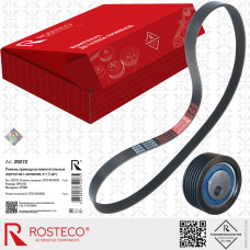 Ремень генератора + ролик 1шт. ВАЗ 2110, 2170 (EPDM) [ ROSTECO ] 2110-1041056