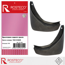 Брызговик крыла заднего Renault Duster стандартные (к-т 2шт.) "ROSTECO"