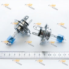 Лампа H4 12V 60/55W-1+50% P43T Xenon (пласт. уп. / 2шт) "Tes-lamps"