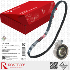 Ремень привода ГРМ + ролик 1шт. Daewoo, ЗАЗ дв. SOHC (111х1057х17) [ ROSTECO ] 90499401