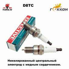 Свеча зажигания Motorbike: скутер, квадроцикл, для 4-х двиг., мото 125-200куб. [Torch] D8EA