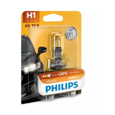 Лампа H1 12V 55W P14,5s +30% Vision (блист.) [Philips]