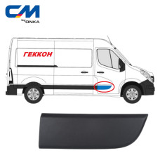 Молдинг (накладка) дверь передняя правая Renault Master, Opel Movano [СМ Onka] 808200149R